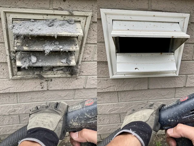 Professional dryer exhaust vent cleaning by Akron Dryer Vent Cleaning in Akron