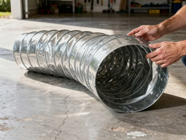 Akron Dryer Vent Cleaning specialist using advanced equipment for thorough duct cleaning in Akron