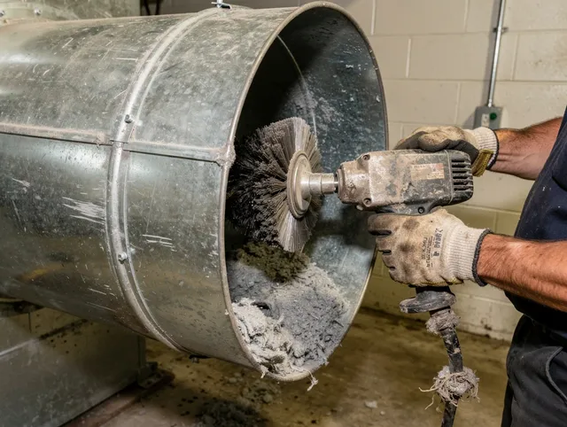 Industrial-grade dryer vent cleaning by Akron Dryer Vent Cleaning in Akron